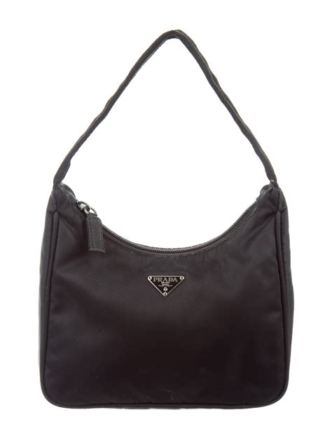 prada tessuto nylon mini hobo bag|prada small leather bag.